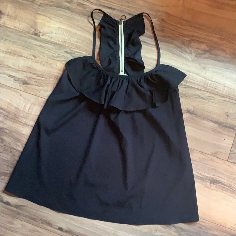 Flirty Dark Blue Dress Tank